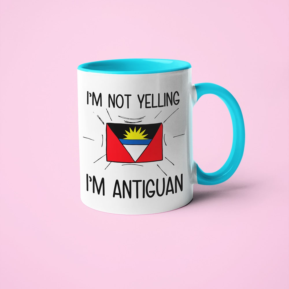 I'm Not Yelling I'm Antiguan Coffee Mug - Funny Antigua And Barbuda Gift - KayoMugs