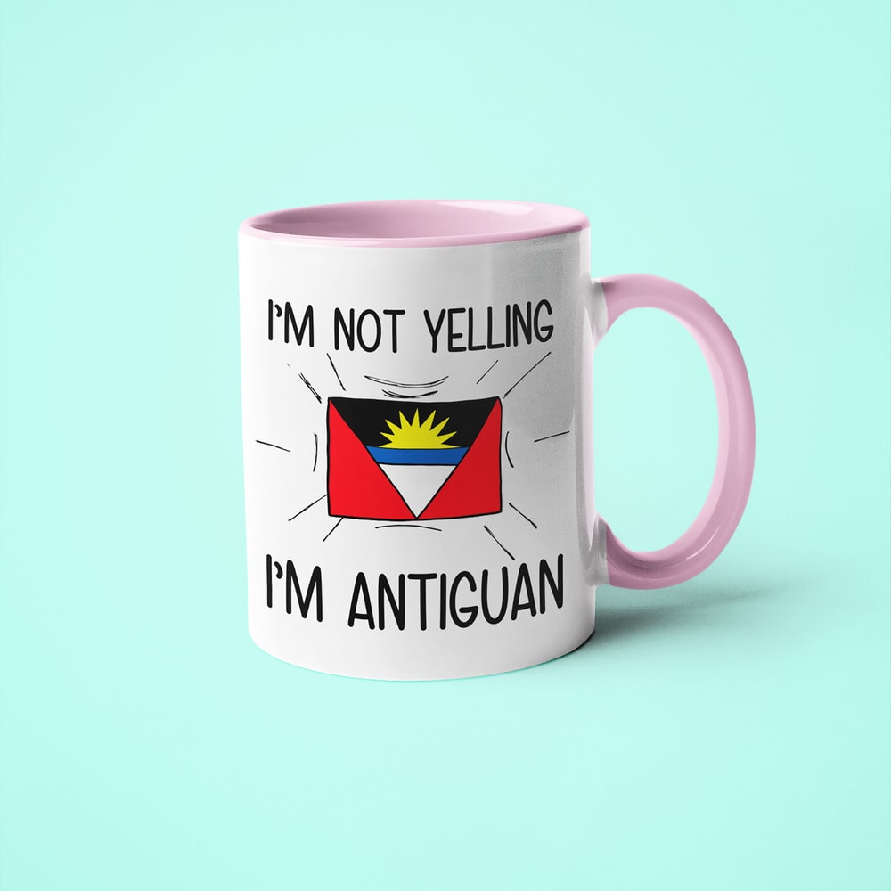 I'm Not Yelling I'm Antiguan Coffee Mug - Funny Antigua And Barbuda Gift - KayoMugs