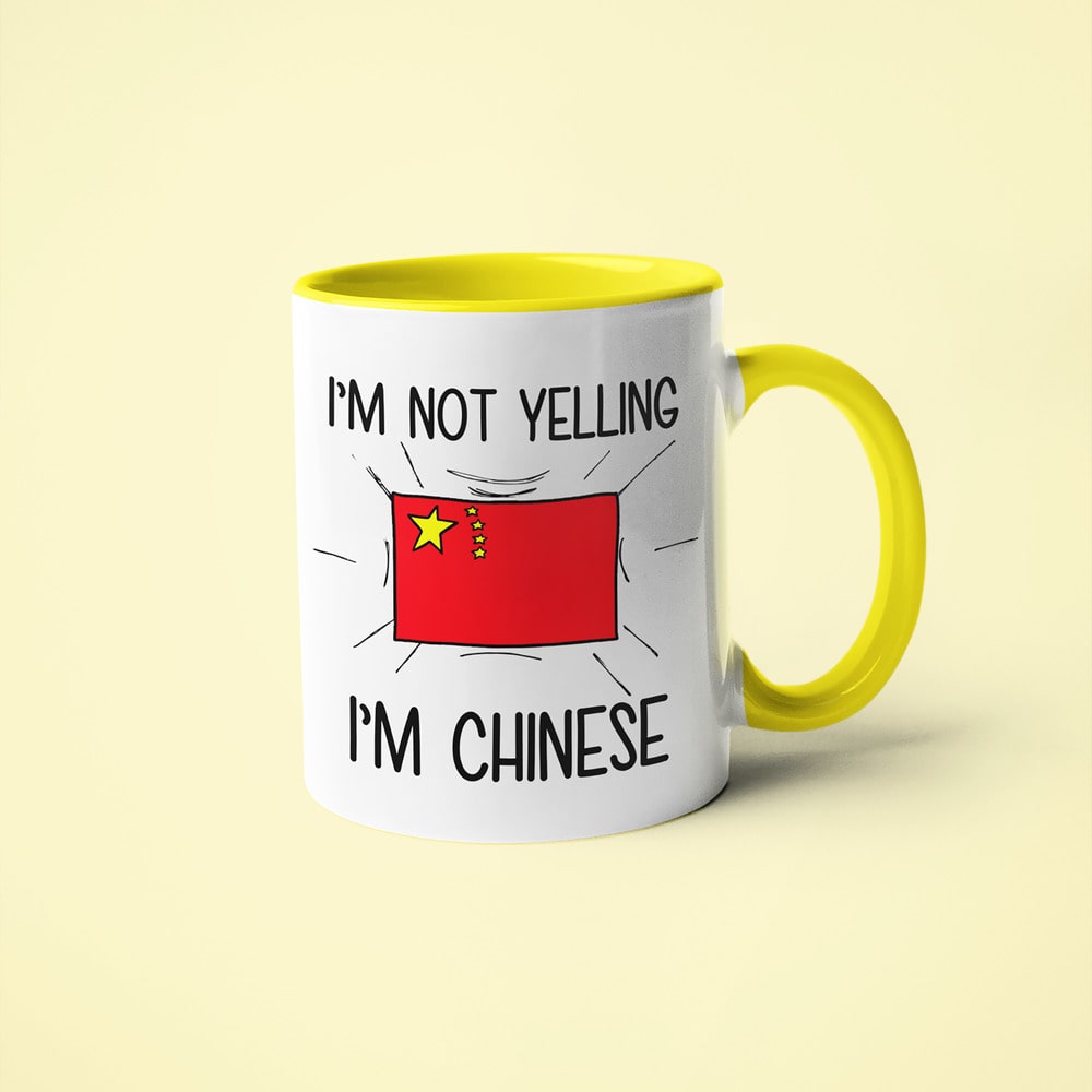I'm Not Yelling I'm Chinese Coffee Mug - Funny Gift For Chinese - KayoMugs
