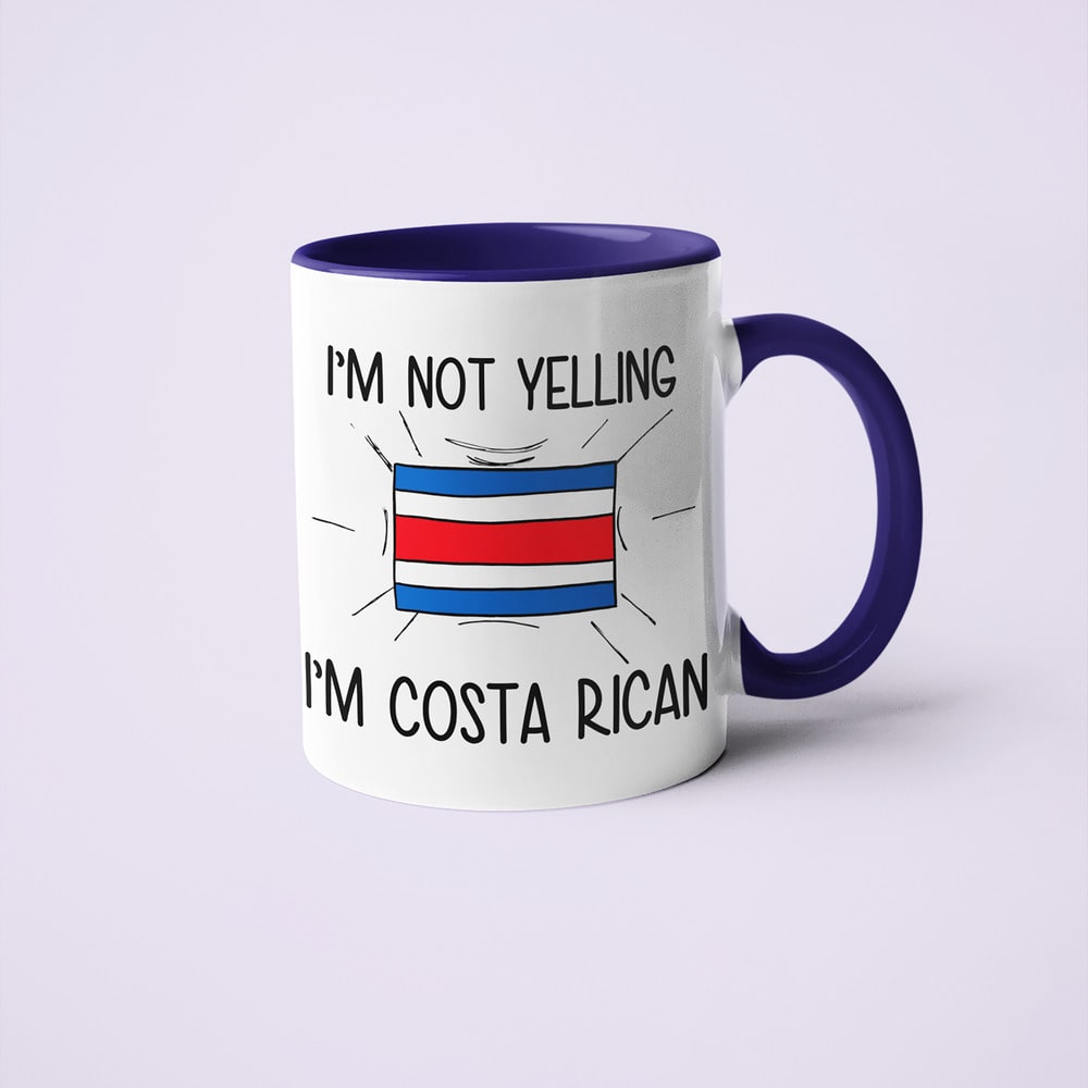 I'm Not Yelling I'm Costa Rican Coffee Mug - Funny Gift For Costa Rican - KayoMugs