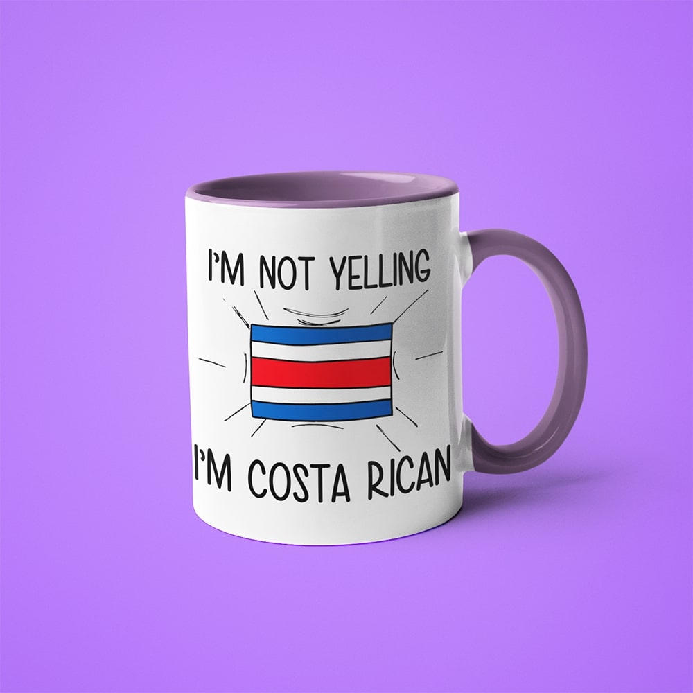 I'm Not Yelling I'm Costa Rican Coffee Mug - Funny Gift For Costa Rican - KayoMugs
