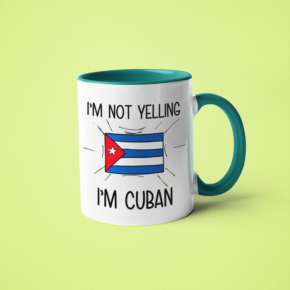 I'm Not Yelling I'm Cuban Coffee Mug - Funny Gift For Cuban - KayoMugs