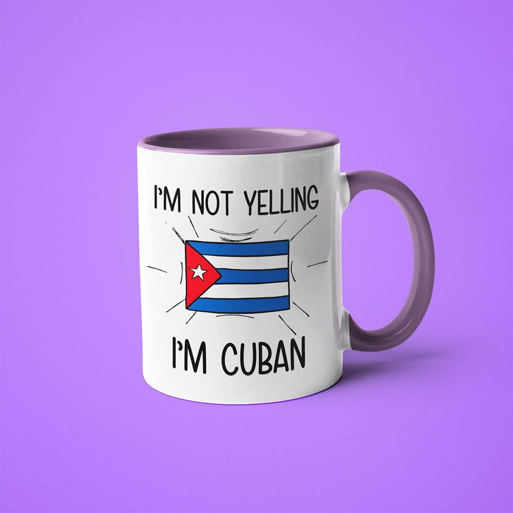 I'm Not Yelling I'm Cuban Coffee Mug - Funny Gift For Cuban - KayoMugs