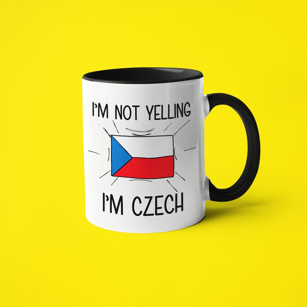 I'm Not Yelling I'm Czech Coffee Mug - Funny Gift For Czech - KayoMugs