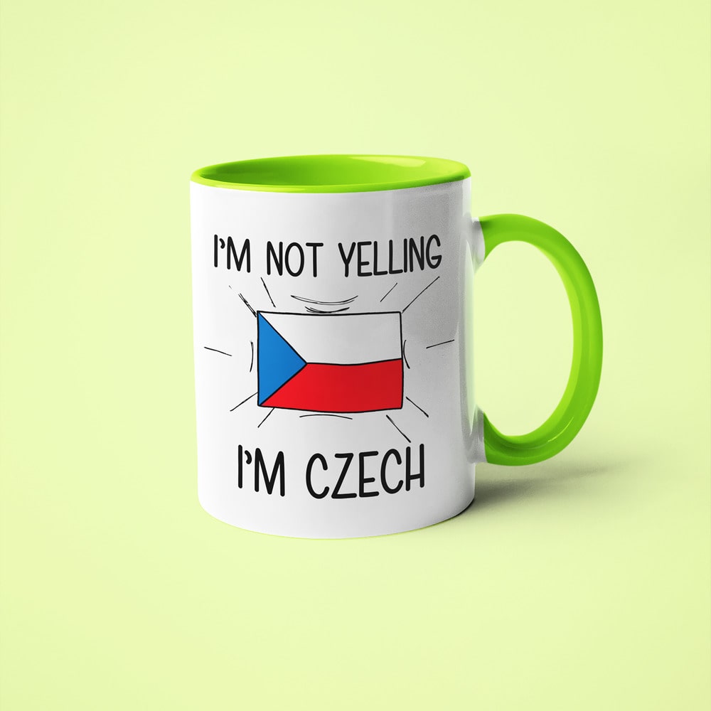 I'm Not Yelling I'm Czech Coffee Mug - Funny Gift For Czech - KayoMugs