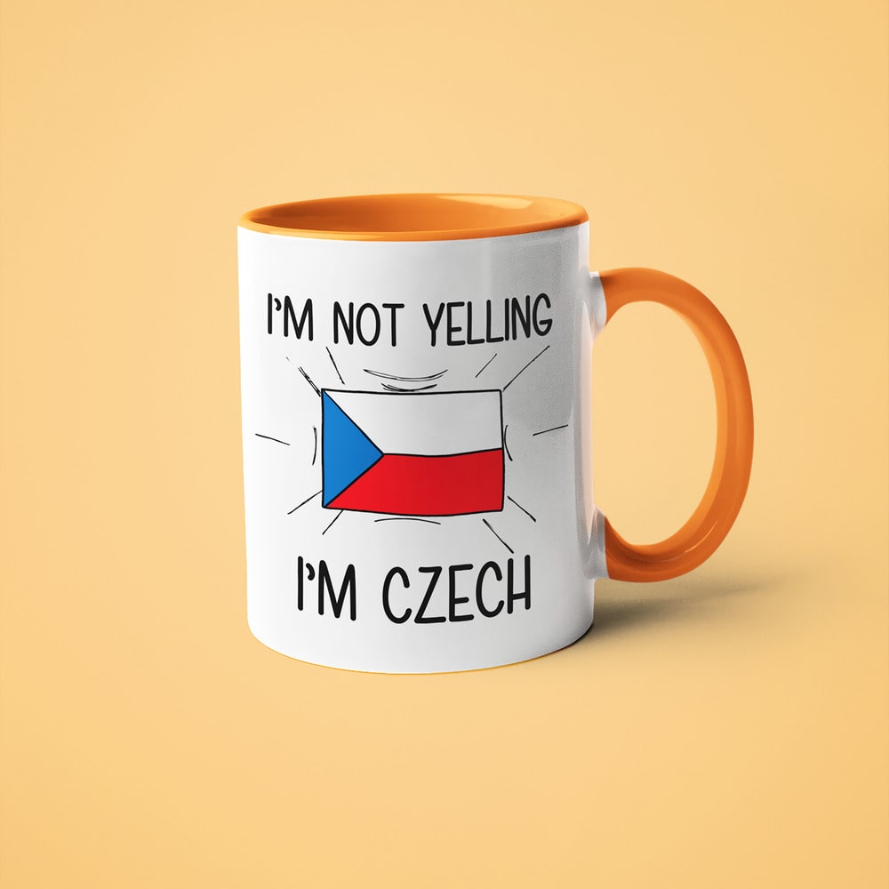 I'm Not Yelling I'm Czech Coffee Mug - Funny Gift For Czech - KayoMugs