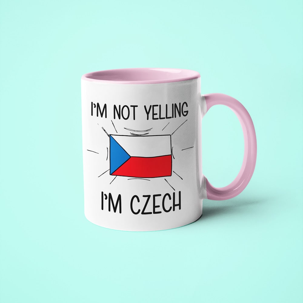 I'm Not Yelling I'm Czech Coffee Mug - Funny Gift For Czech - KayoMugs