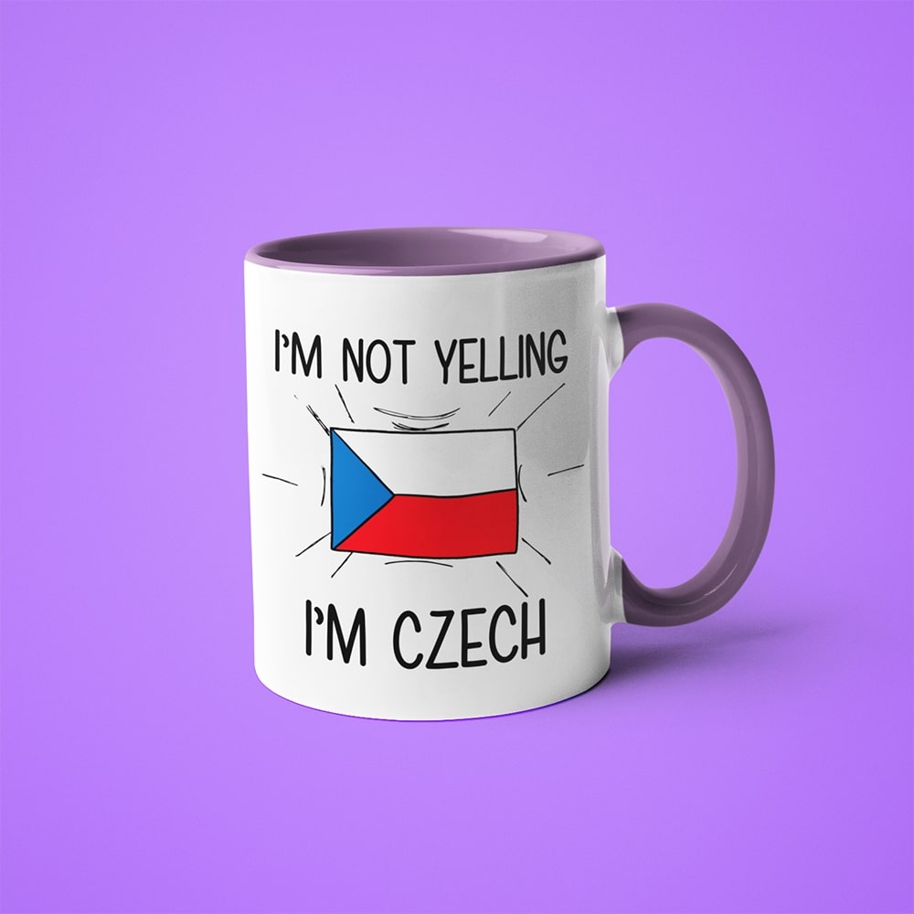 I'm Not Yelling I'm Czech Coffee Mug - Funny Gift For Czech - KayoMugs