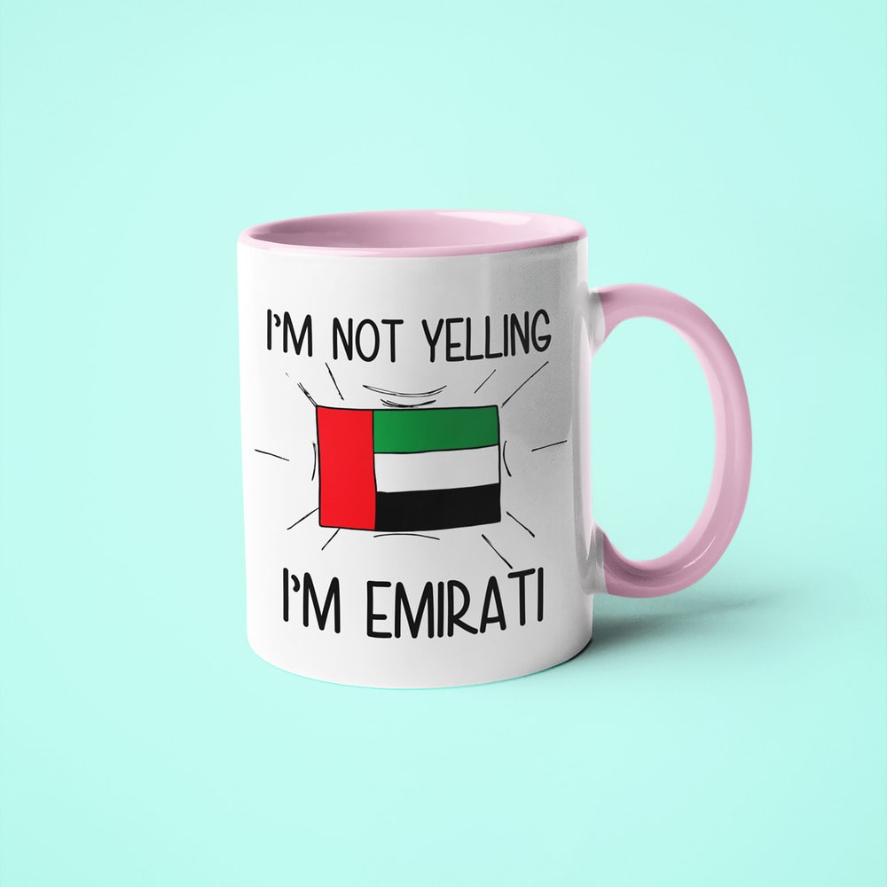 I'm Not Yelling I'm Emirati Coffee Mug - Funny Gift For Emirati - KayoMugs