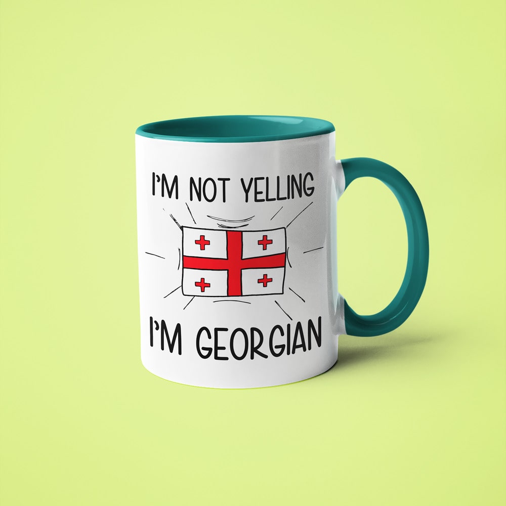 I'm Not Yelling I'm Georgian Coffee Mug - Funny Gift For Georgian - KayoMugs
