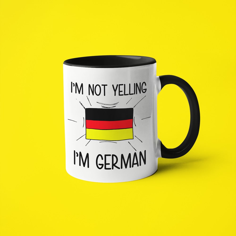 I'm Not Yelling I'm German Coffee Mug - Funny Gift For German - KayoMugs