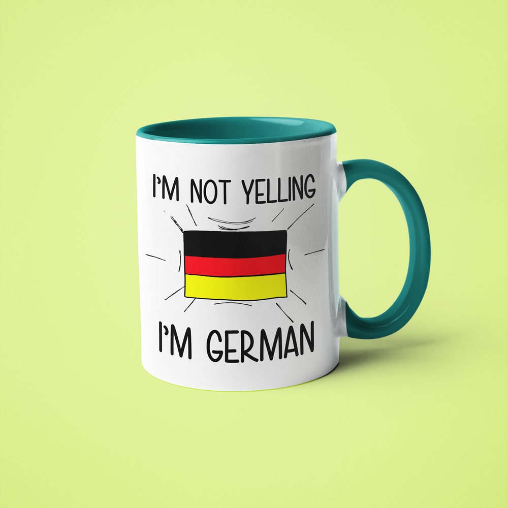 I'm Not Yelling I'm German Coffee Mug - Funny Gift For German - KayoMugs