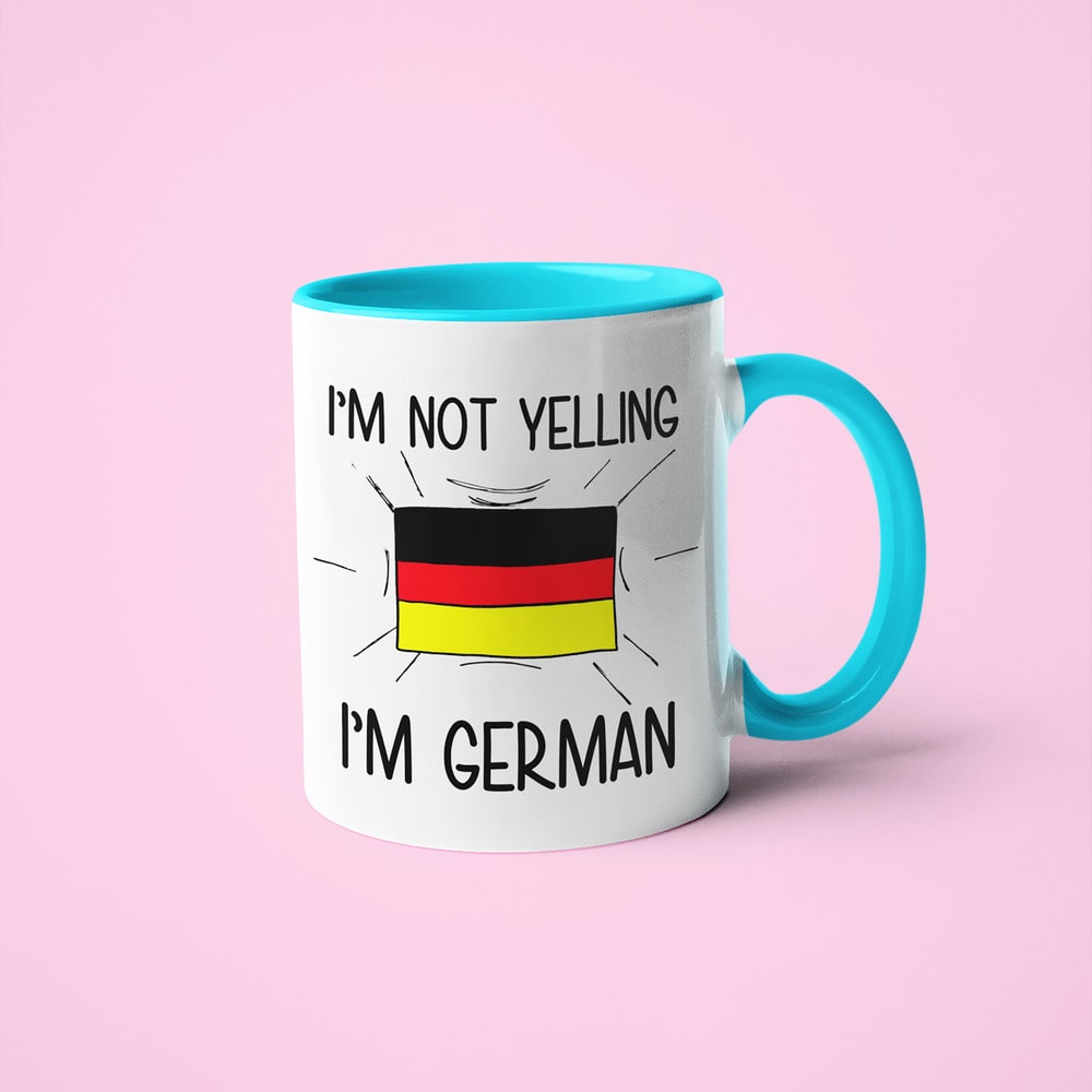 I'm Not Yelling I'm German Coffee Mug - Funny Gift For German - KayoMugs