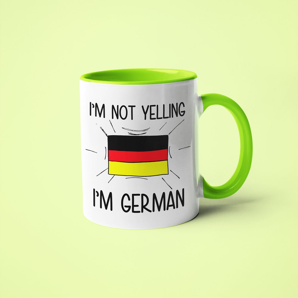 I'm Not Yelling I'm German Coffee Mug - Funny Gift For German - KayoMugs
