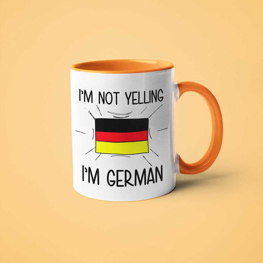 I'm Not Yelling I'm German Coffee Mug - Funny Gift For German - KayoMugs