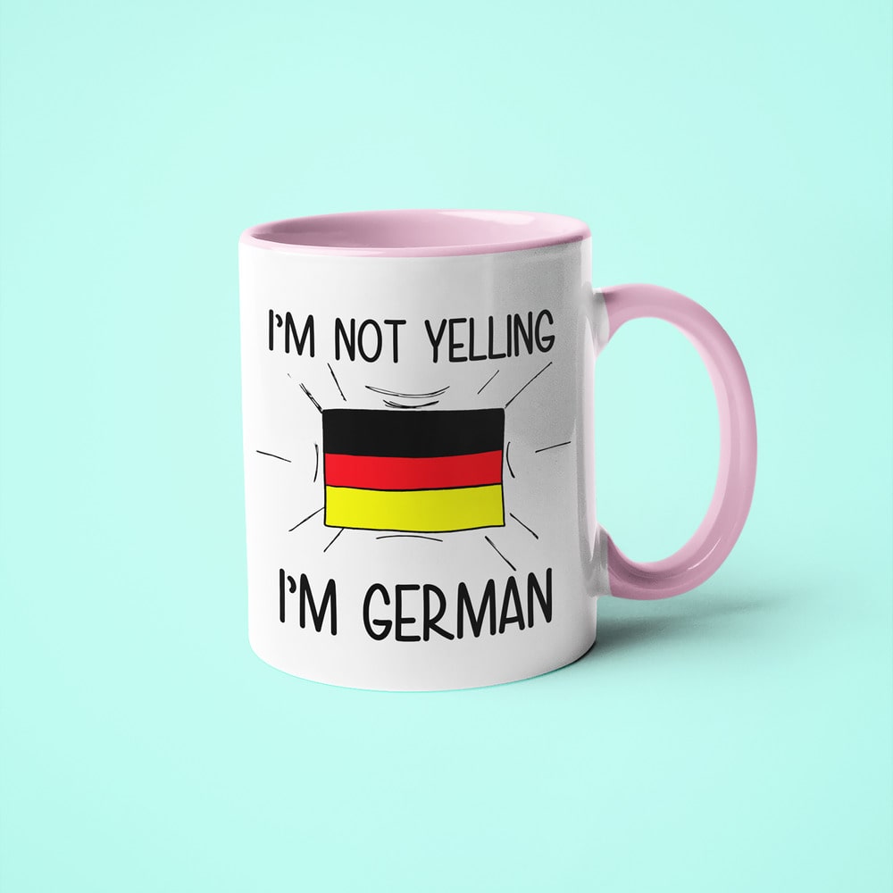 I'm Not Yelling I'm German Coffee Mug - Funny Gift For German - KayoMugs