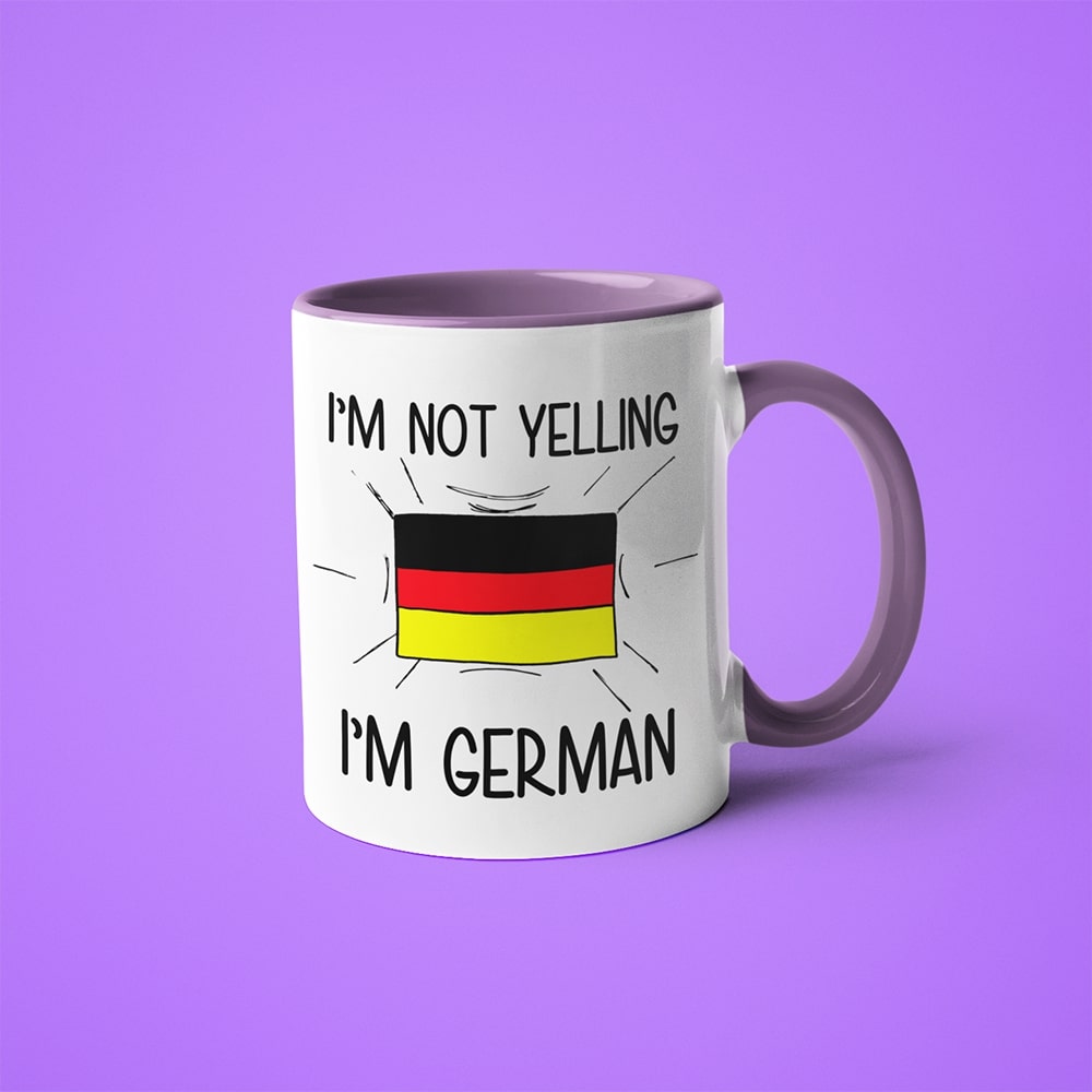 I'm Not Yelling I'm German Coffee Mug - Funny Gift For German - KayoMugs