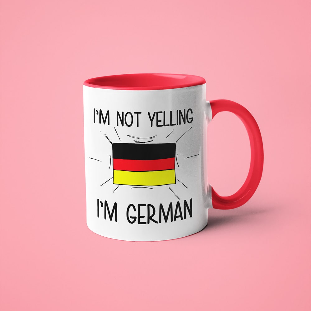 I'm Not Yelling I'm German Coffee Mug - Funny Gift For German - KayoMugs