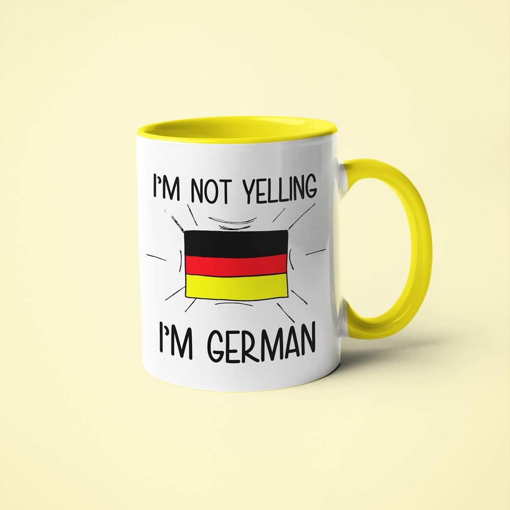 I'm Not Yelling I'm German Coffee Mug - Funny Gift For German - KayoMugs