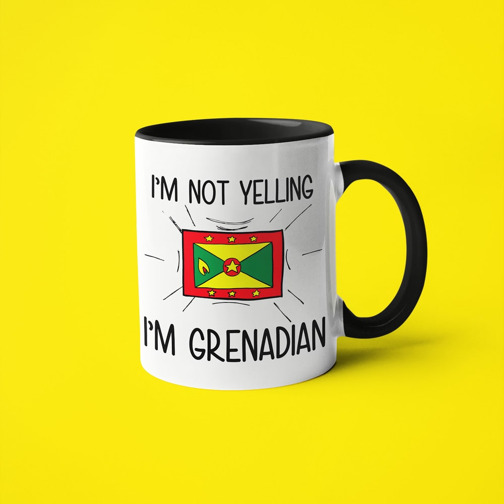 I'm Not Yelling I'm Grenadian Coffee Mug - Funny Gift For Grenadian - KayoMugs