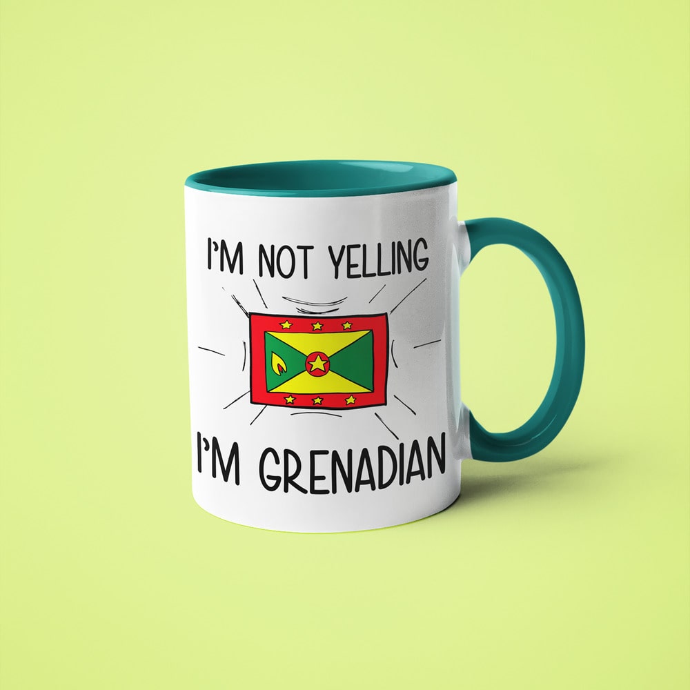 I'm Not Yelling I'm Grenadian Coffee Mug - Funny Gift For Grenadian - KayoMugs