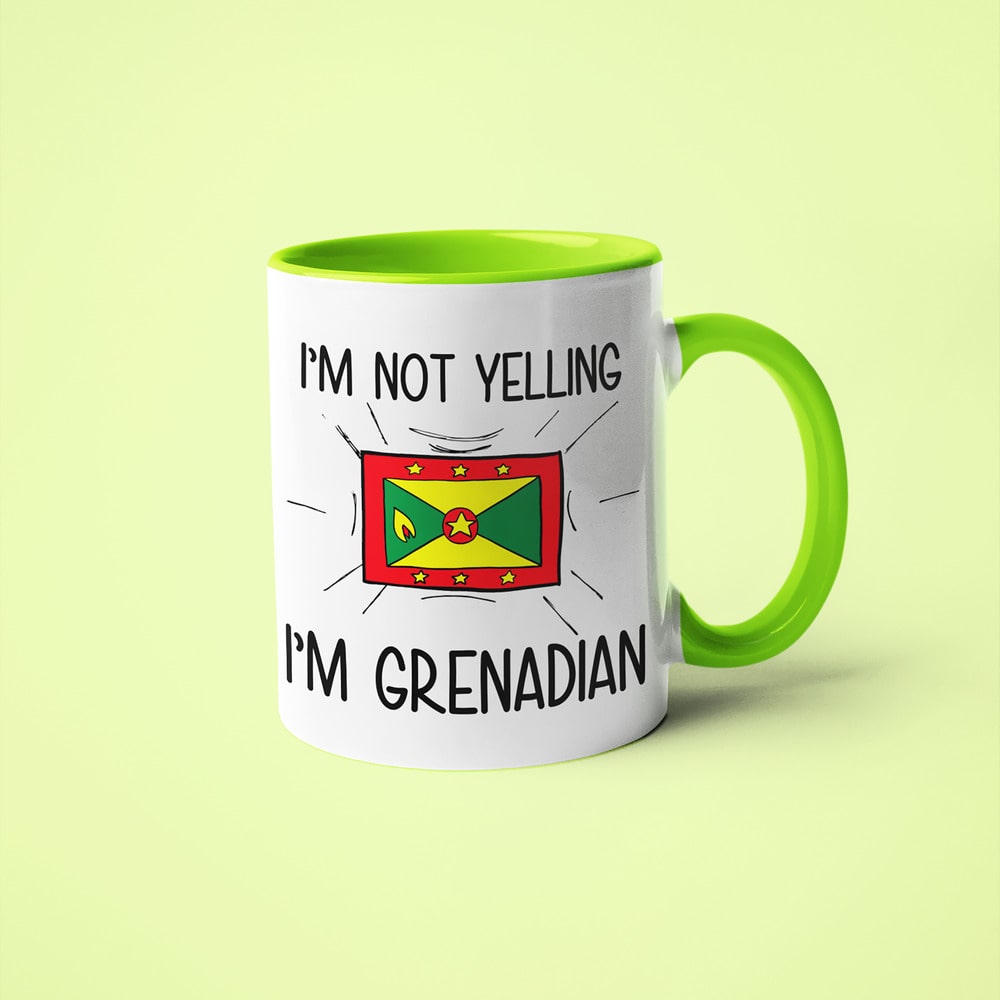I'm Not Yelling I'm Grenadian Coffee Mug - Funny Gift For Grenadian - KayoMugs