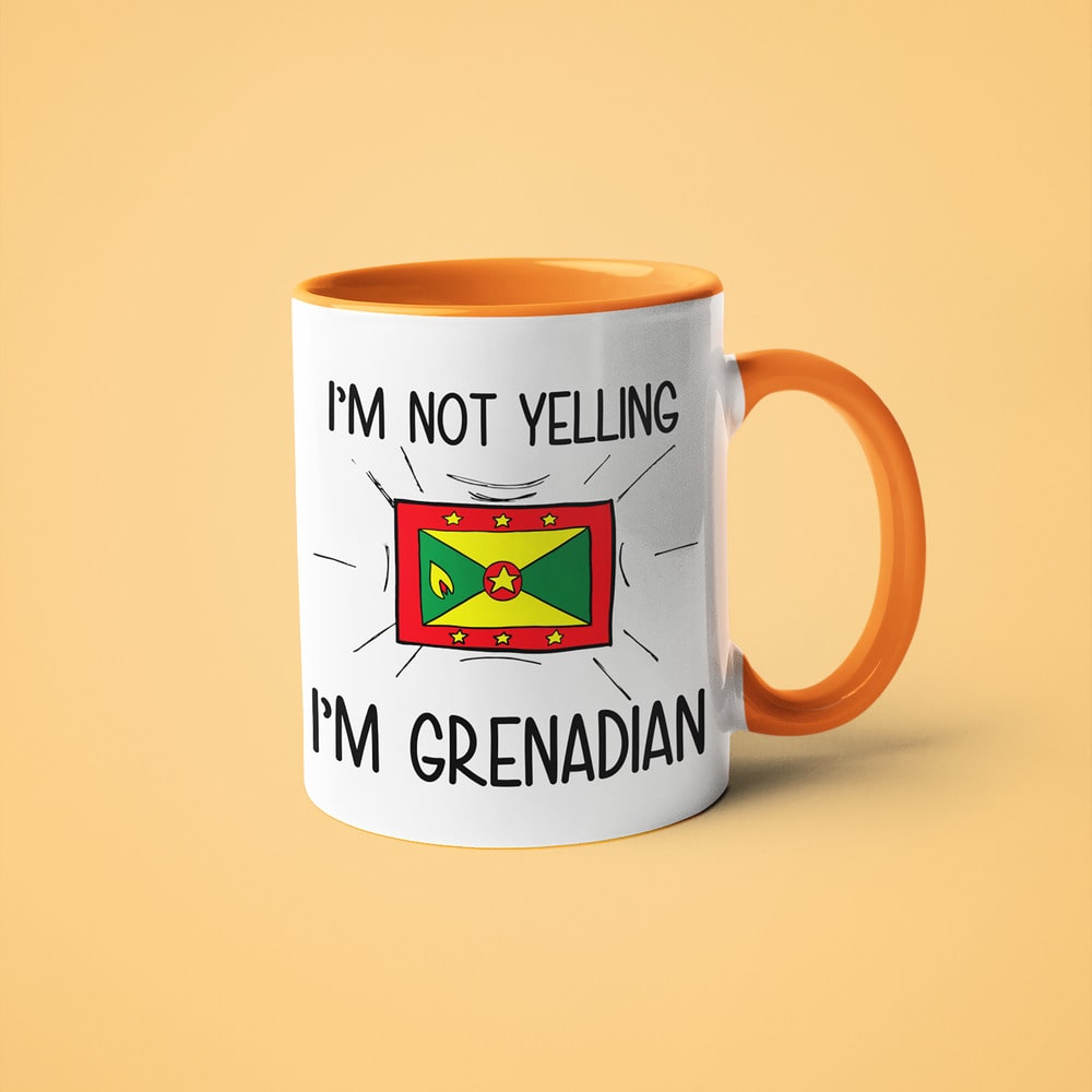 I'm Not Yelling I'm Grenadian Coffee Mug - Funny Gift For Grenadian - KayoMugs