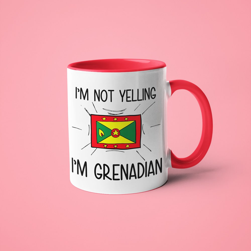 I'm Not Yelling I'm Grenadian Coffee Mug - Funny Gift For Grenadian - KayoMugs