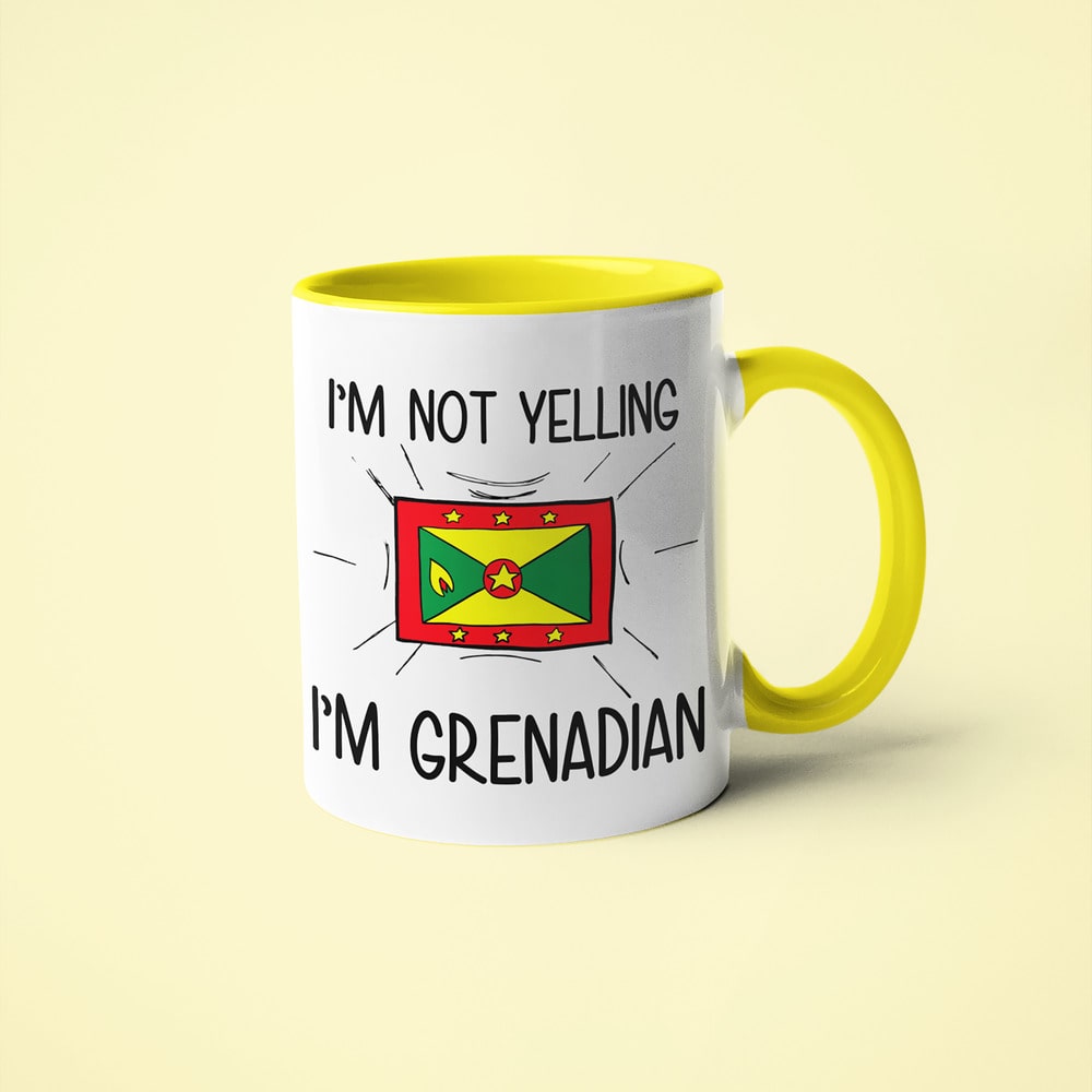 I'm Not Yelling I'm Grenadian Coffee Mug - Funny Gift For Grenadian - KayoMugs