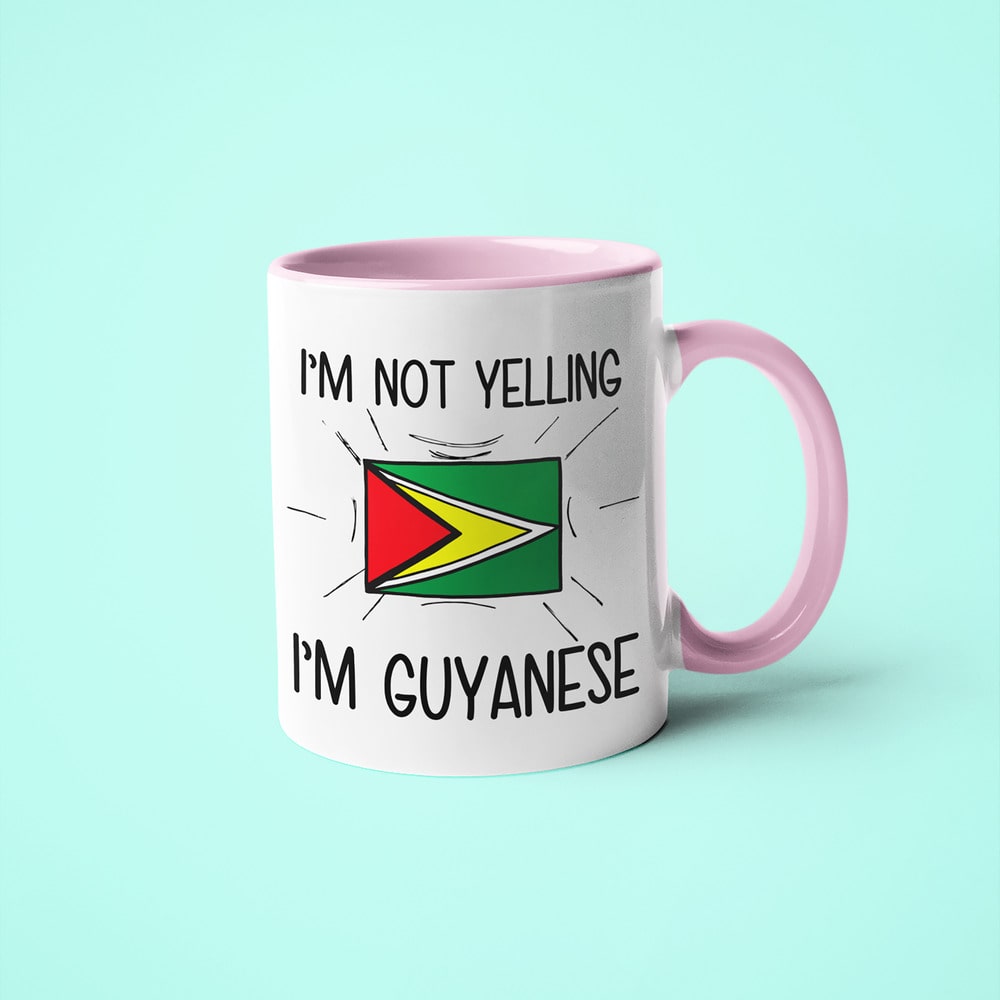 I'm Not Yelling I'm GuyaneseCoffee Mug - Funny Gift For Guyanese - KayoMugs