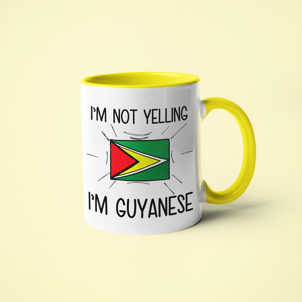 I'm Not Yelling I'm GuyaneseCoffee Mug - Funny Gift For Guyanese - KayoMugs