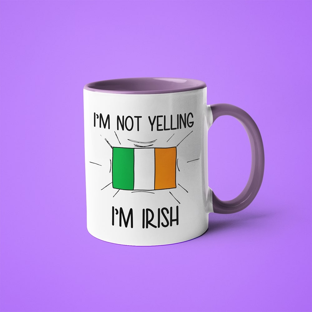 I'm Not Yelling I'm Irish Coffee Mug - Funny Gift For Irish - KayoMugs
