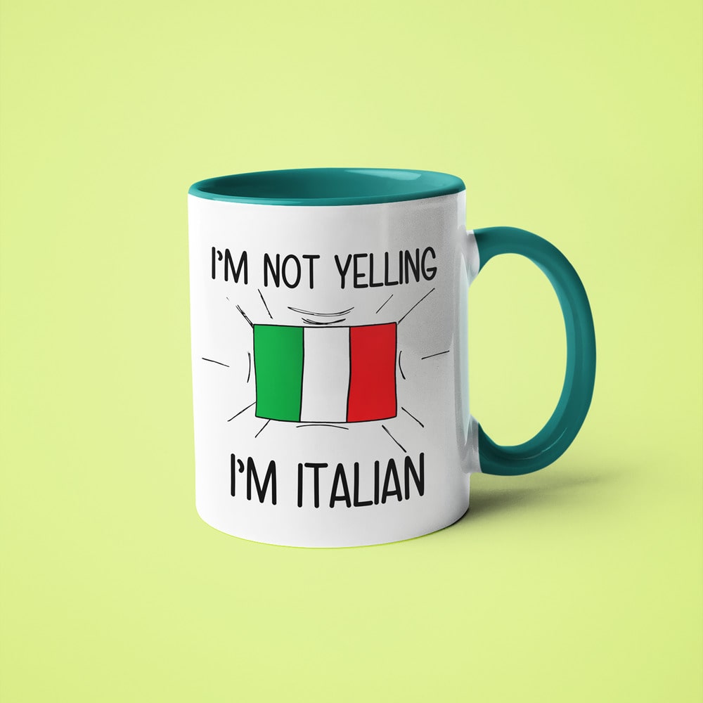 I'm Not Yelling I'm Italian Coffee Mug - Funny Gift For Italian - KayoMugs