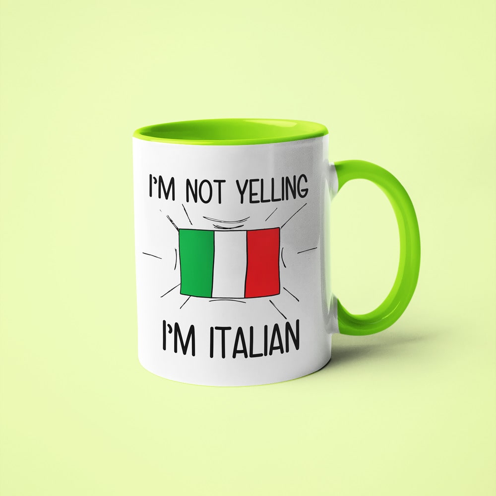 I'm Not Yelling I'm Italian Coffee Mug - Funny Gift For Italian - KayoMugs