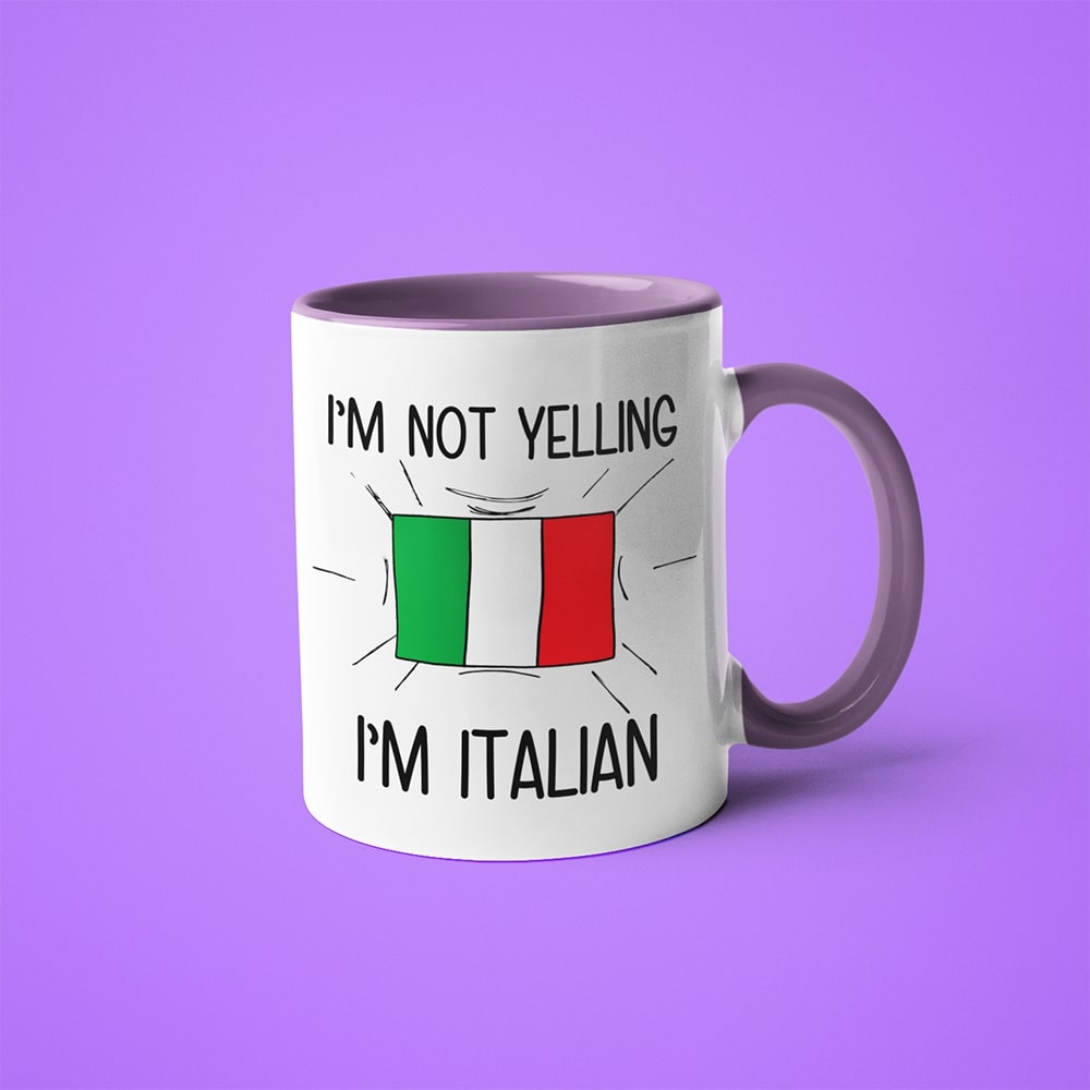 I'm Not Yelling I'm Italian Coffee Mug - Funny Gift For Italian - KayoMugs