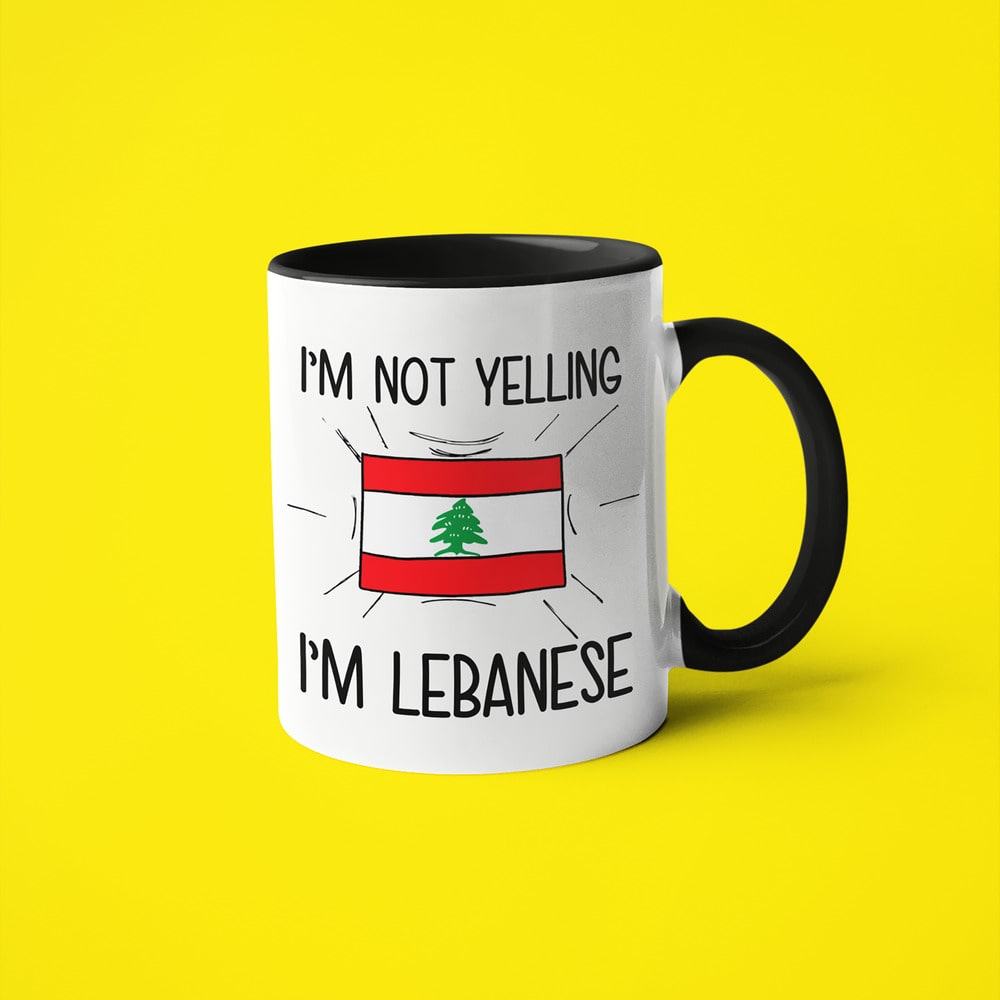 I'm Not Yelling I'm Lebanese Coffee Mug - Funny Gift For Lebanese - KayoMugs