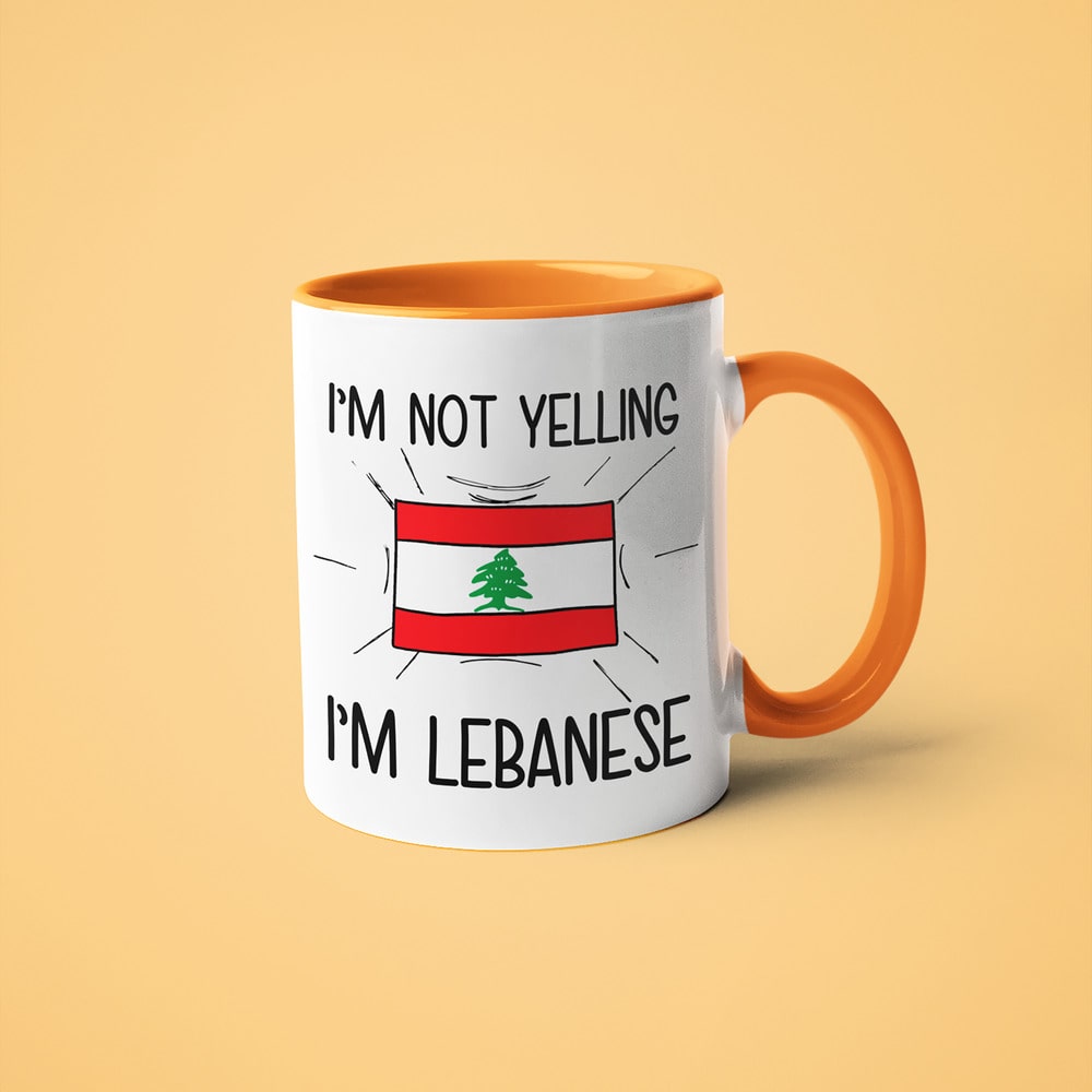 I'm Not Yelling I'm Lebanese Coffee Mug - Funny Gift For Lebanese - KayoMugs