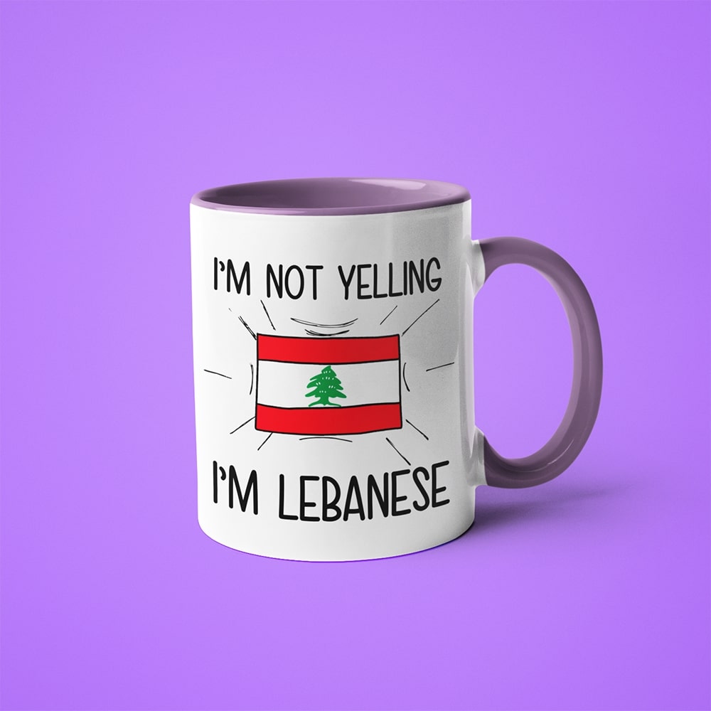 I'm Not Yelling I'm Lebanese Coffee Mug - Funny Gift For Lebanese - KayoMugs