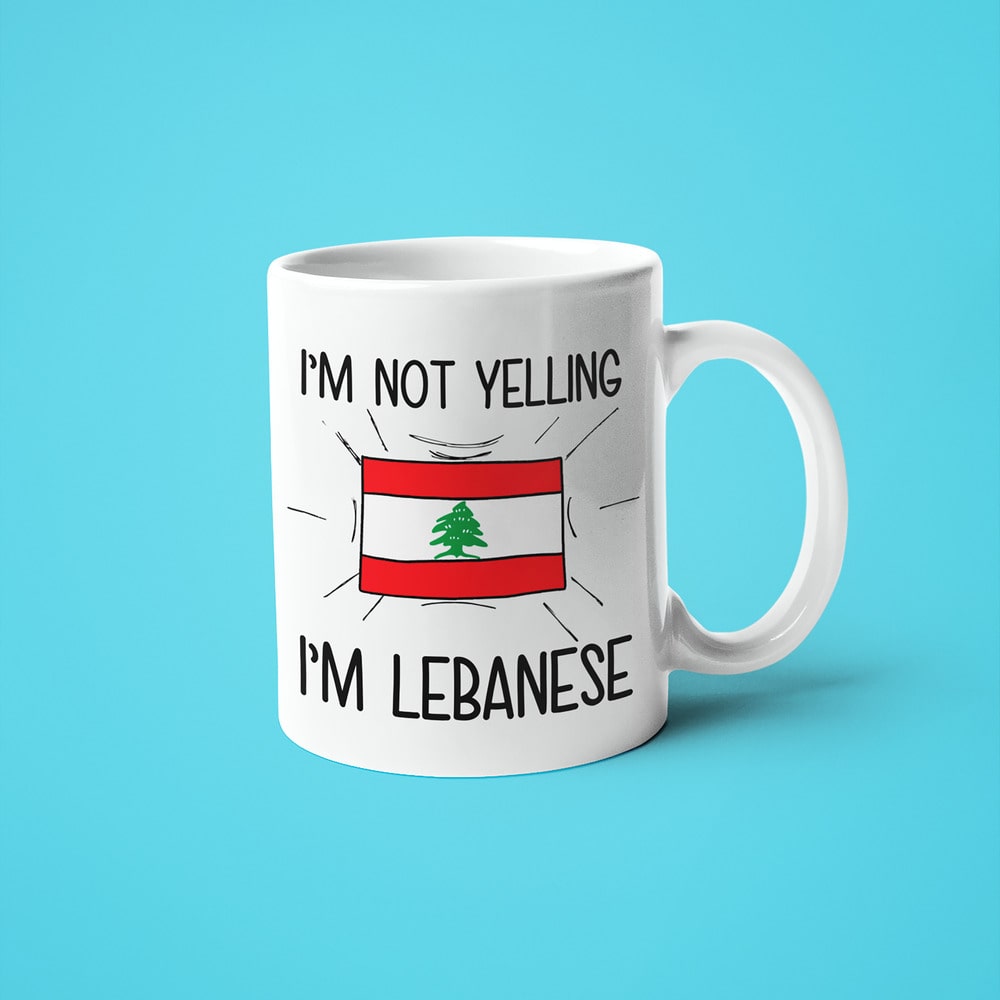 I'm Not Yelling I'm Lebanese Coffee Mug - Funny Gift For Lebanese - KayoMugs
