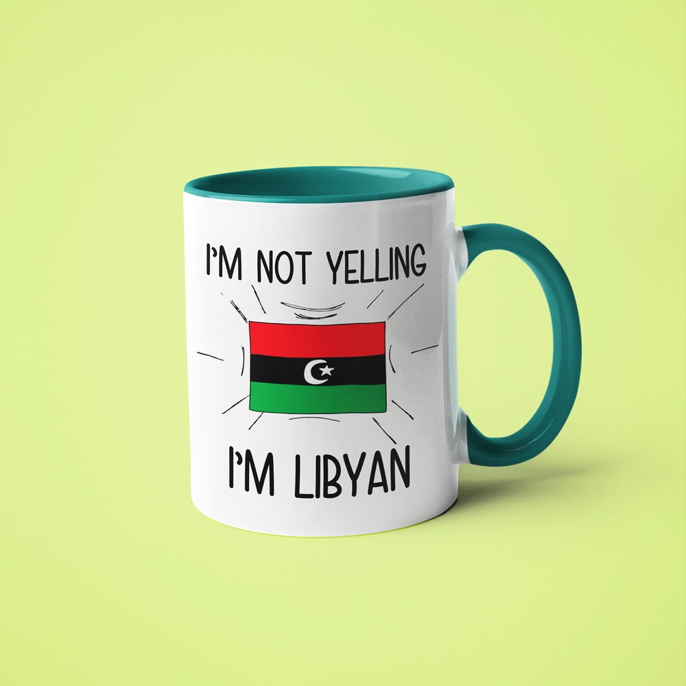 I'm Not Yelling I'm Libyan Coffee Mug - Funny Gift For Libyan - KayoMugs