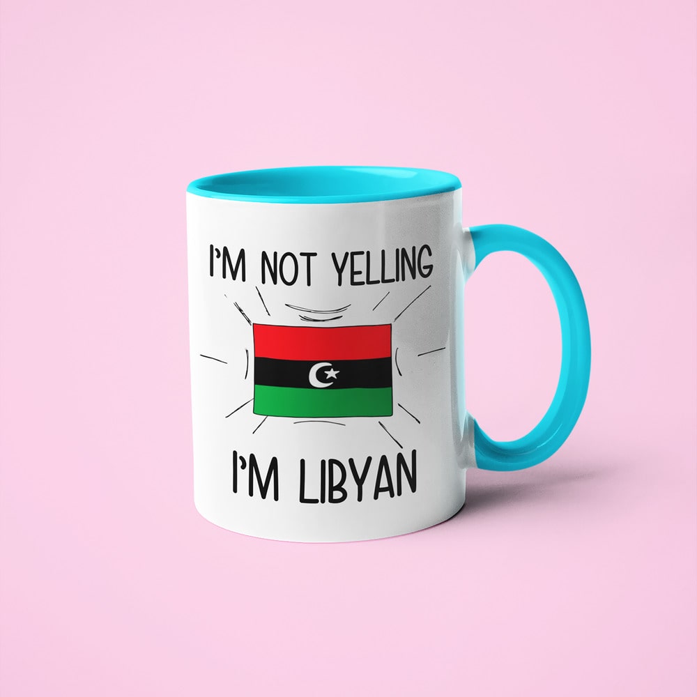 I'm Not Yelling I'm Libyan Coffee Mug - Funny Gift For Libyan - KayoMugs