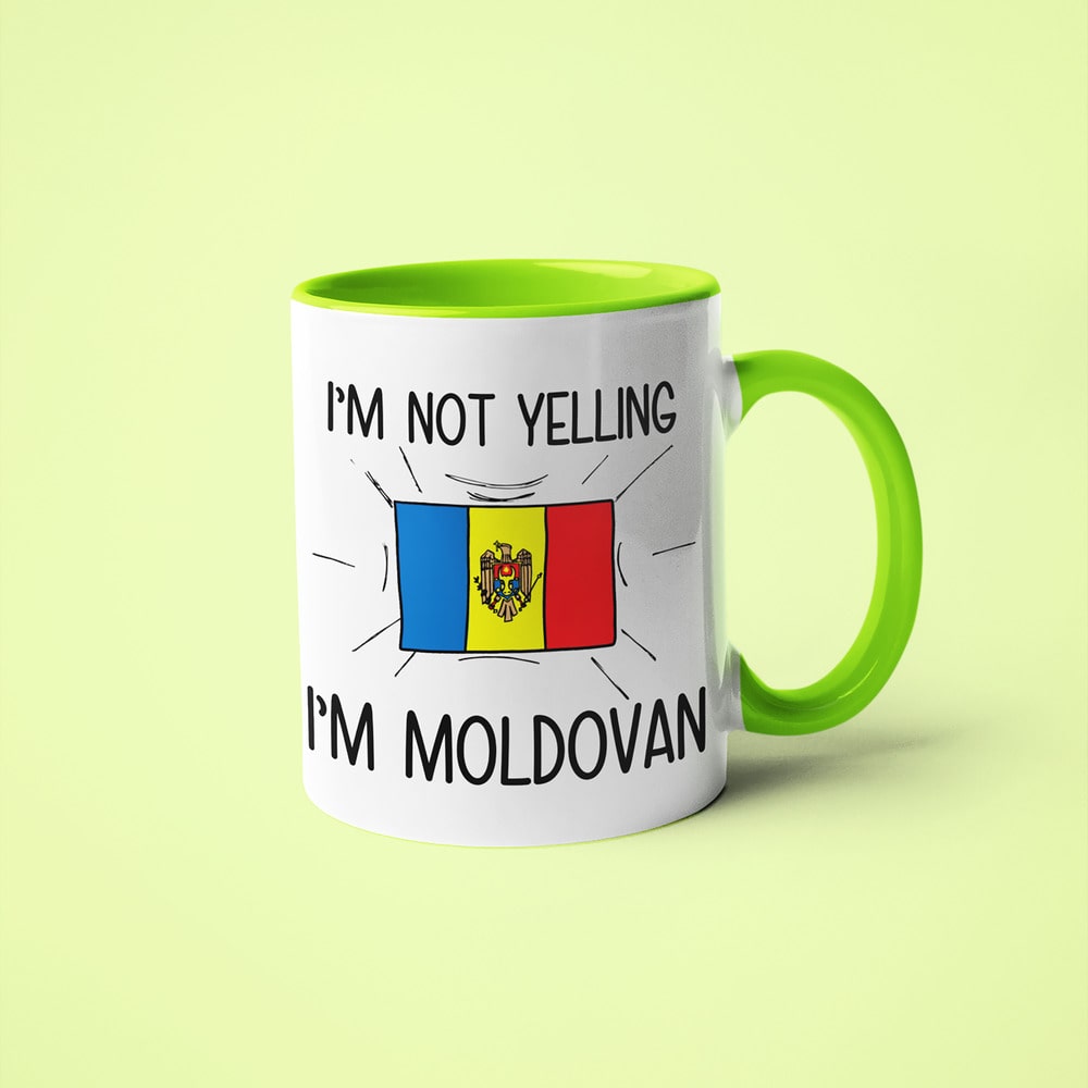 I'm Not Yelling I'm Moldovan Coffee Mug - Funny Gift For Moldovan - KayoMugs