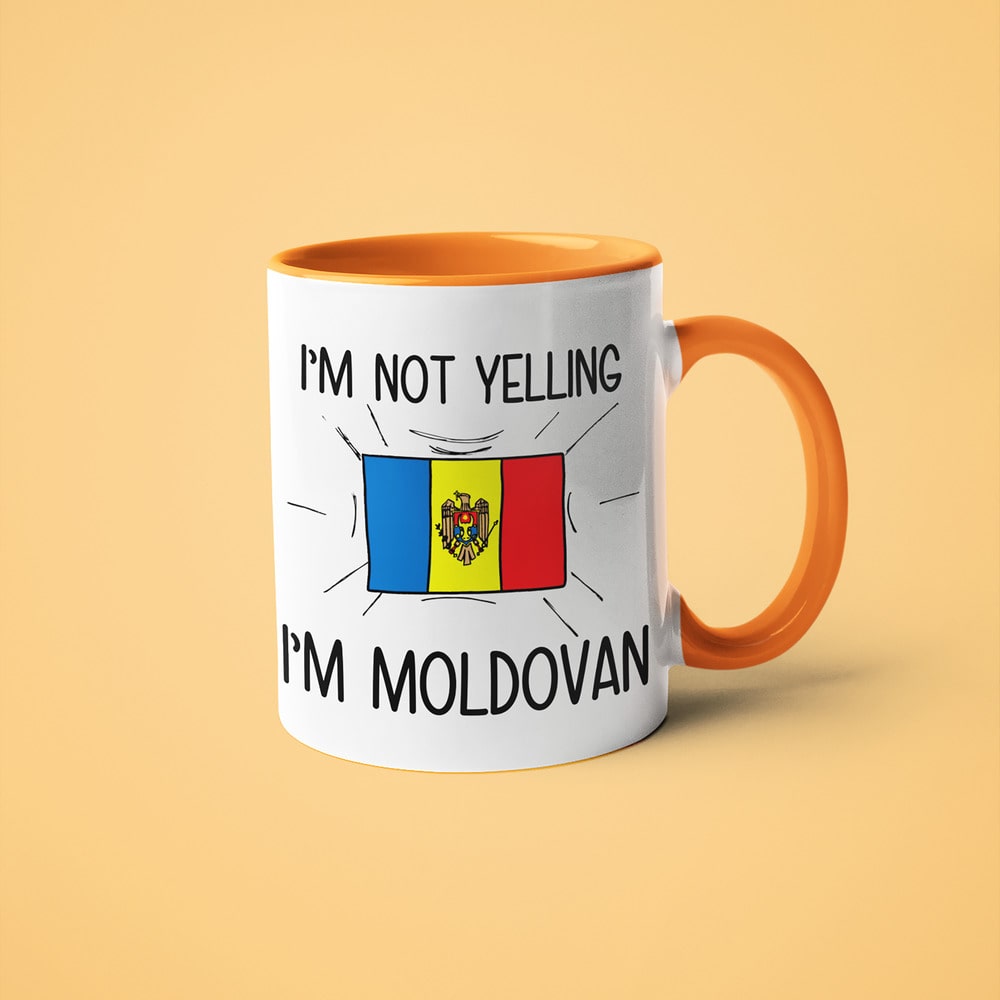I'm Not Yelling I'm Moldovan Coffee Mug - Funny Gift For Moldovan - KayoMugs
