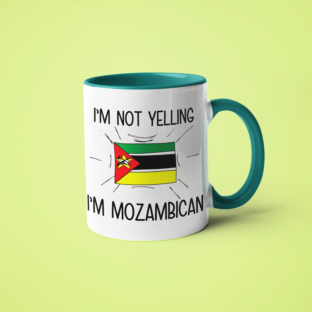 I'm Not Yelling I'm Mozambican Coffee Mug - Funny Gift For Mozambican - KayoMugs