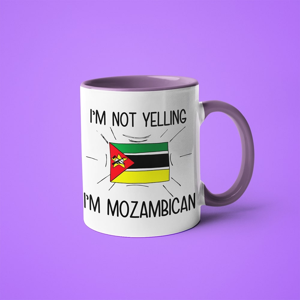 I'm Not Yelling I'm Mozambican Coffee Mug - Funny Gift For Mozambican - KayoMugs
