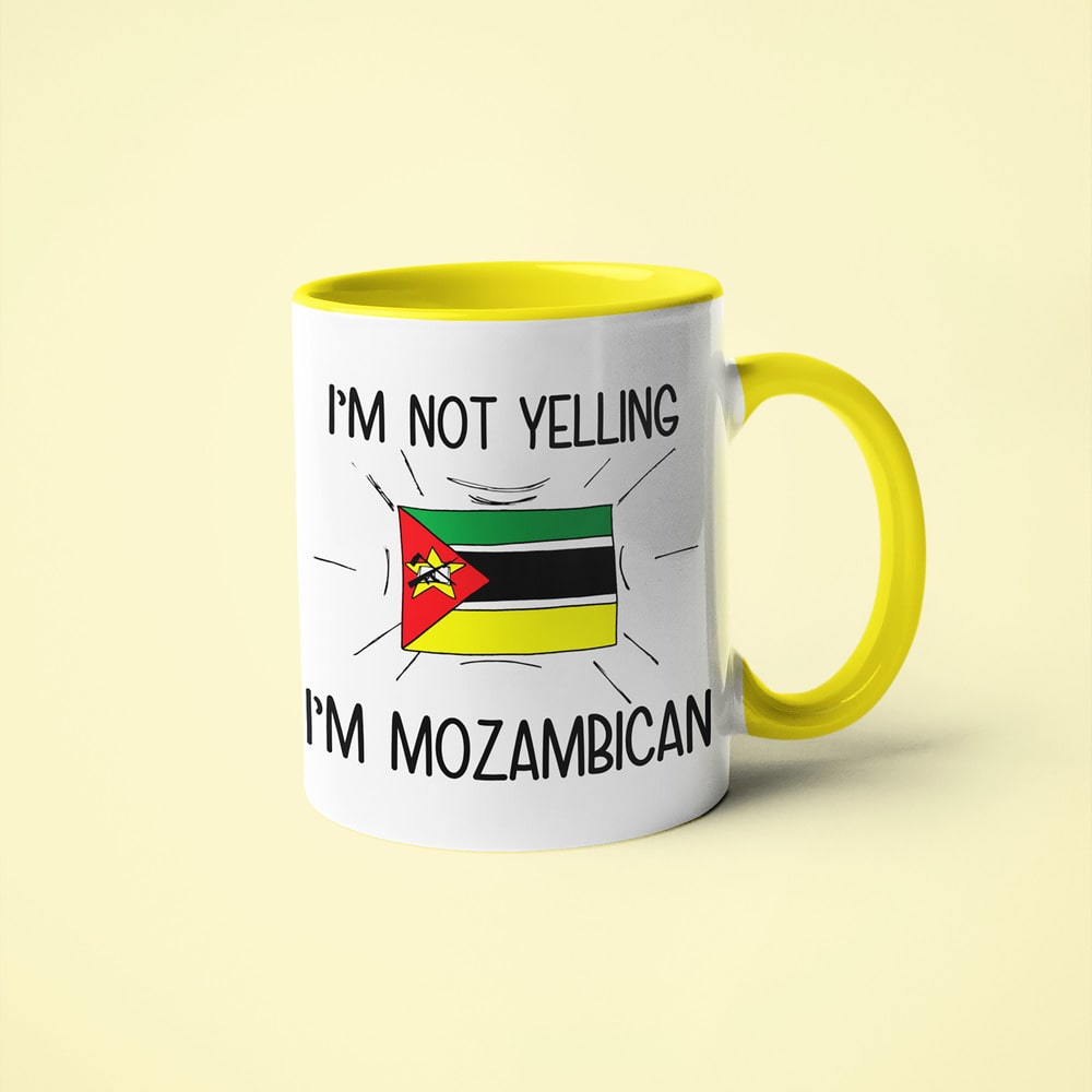 I'm Not Yelling I'm Mozambican Coffee Mug - Funny Gift For Mozambican - KayoMugs