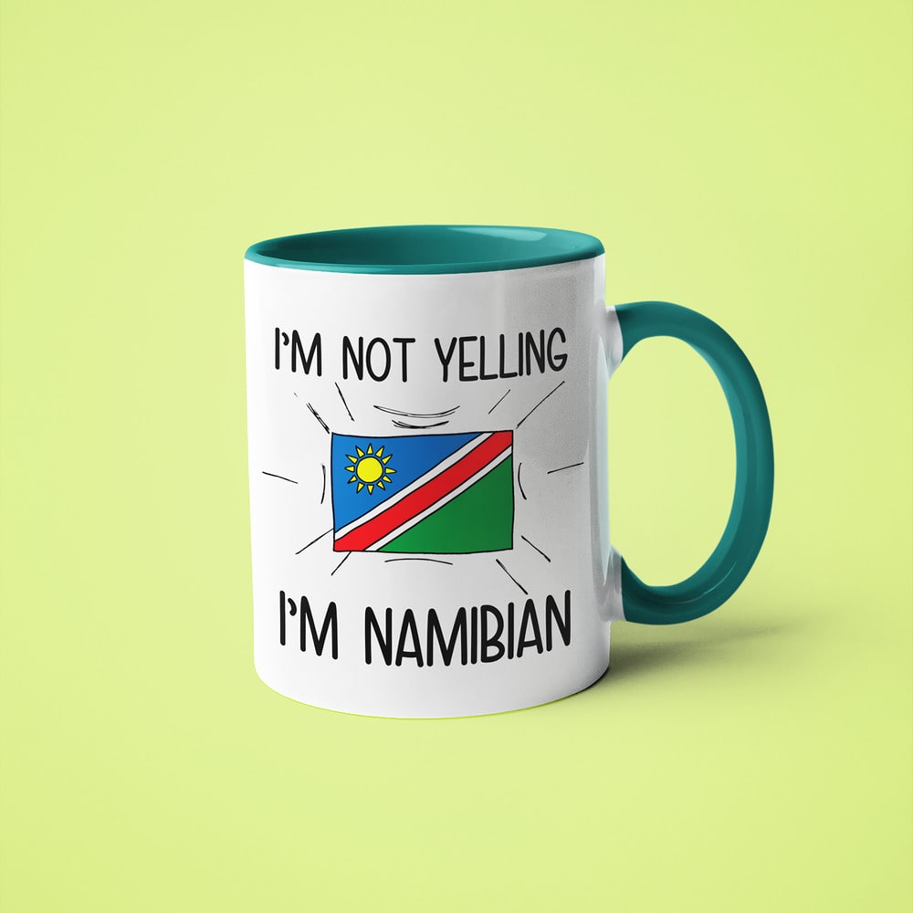 I'm Not Yelling I'm Namibian Coffee Mug - Funny Gift For Namibian - KayoMugs