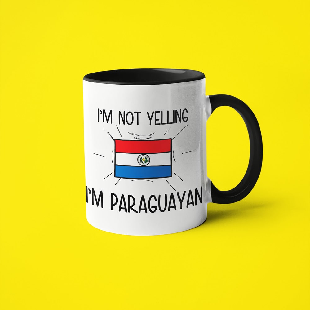 I'm Not Yelling I'm Paraguayan Coffee Mug - Funny Gift For Paraguayan - KayoMugs