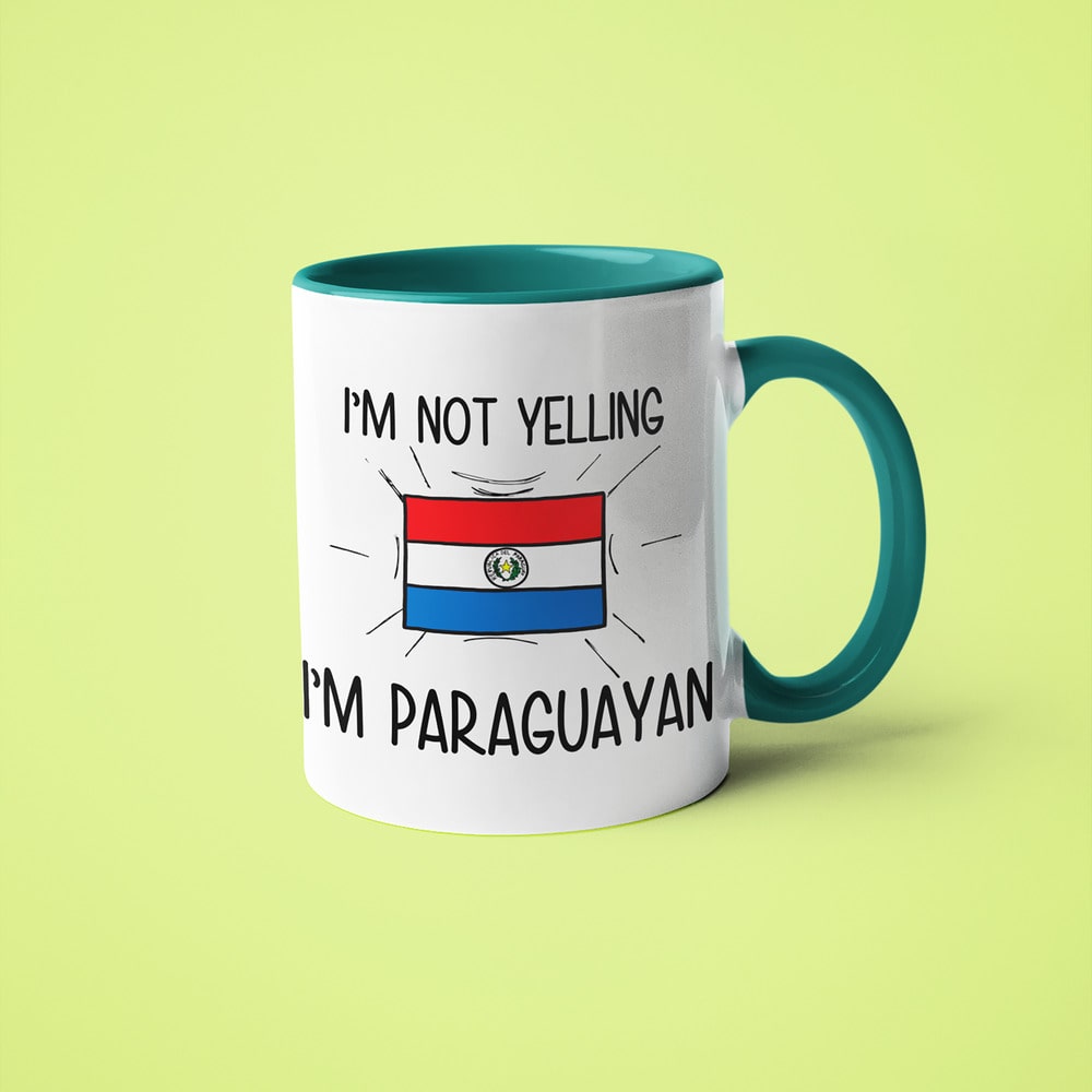 I'm Not Yelling I'm Paraguayan Coffee Mug - Funny Gift For Paraguayan - KayoMugs