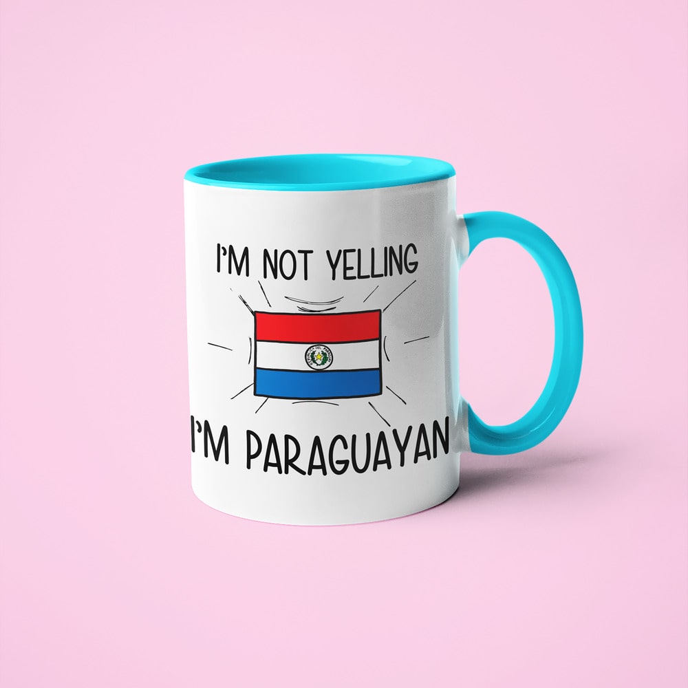 I'm Not Yelling I'm Paraguayan Coffee Mug - Funny Gift For Paraguayan - KayoMugs